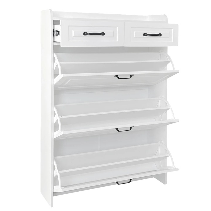 Cipősszekrény, elegáns design, multifunkcionális tárolási megoldás, 30x45cm