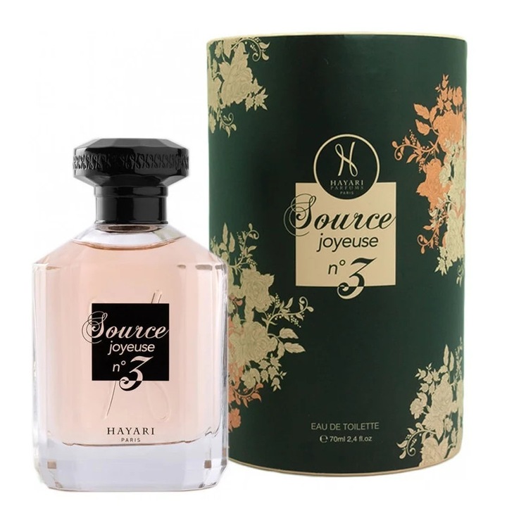 Apa de Parfum Hayari ParfumsSource Joyeuse No3, Unisex, 70 ml