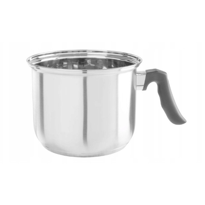 Oala pentru lapte, SilverCrest, 16 cm, 2,5 l, inox, capac din sticla