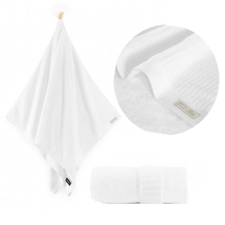 Prosop de baie premium, Zwoltex, QUEEN, 70 x 140 cm, Bej, Bumbac organic egiptean, 650 g/m², standard GOTS, absorbtie maxima, extrem de moale si pufos, agatatoare estetica, luxos, Certificat OEKO-TEX standard