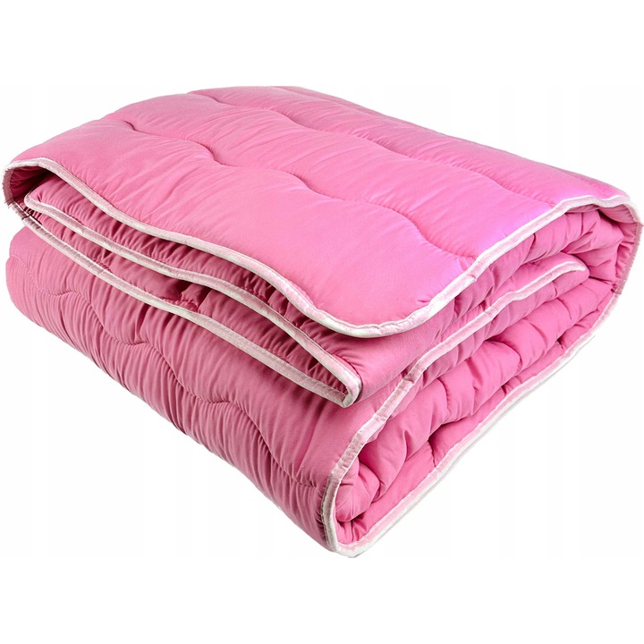 Pilota Lana Oaie, SOFINA, Editie De Iarna, Proprietati Terapeutice Si Sanatoase, Foarte Calduroasa Si Pufoasa, Amestec Lana Si Silicon SilMED, Mentine Temperatura Constanta, Circulatie Maxima A Aerului, Calitate Premium, 200x220 cm, Roz