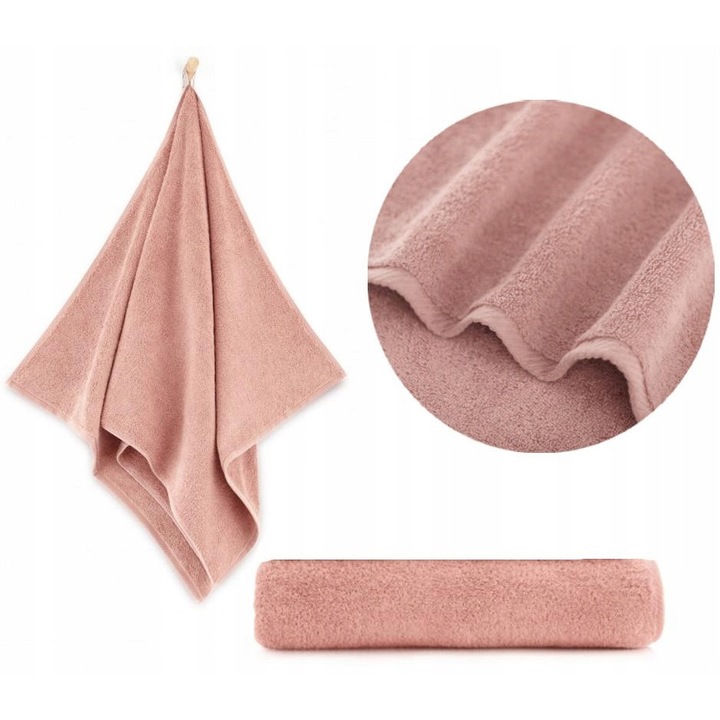 Prosop de baie premium, Zwoltex, QUEEN, 70 x 140 cm, Maro Deschis, Bumbac organic egiptean, 650 g/m², standard GOTS, absorbtie rapida, catifelat, pufos, rezistent, agatatoare, elegant, Certificat OEKO-TEX
