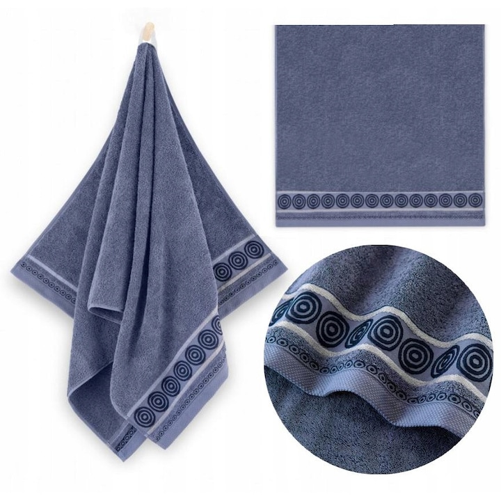 Prosop pentru copii, Zwoltex, PANDA, 30 x 50 cm, Negru, Bumbac egiptean, 400 g/m², extrem de moale, sigur pentru piele sensibila, absorbtie ridicata, design atractiv, Certificat OEKO-TEX standard