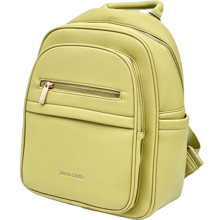 Rucsac Dama Pierre Cardin, Design Elegant din Piele Ecologica, 27x32x15 cm, Verde