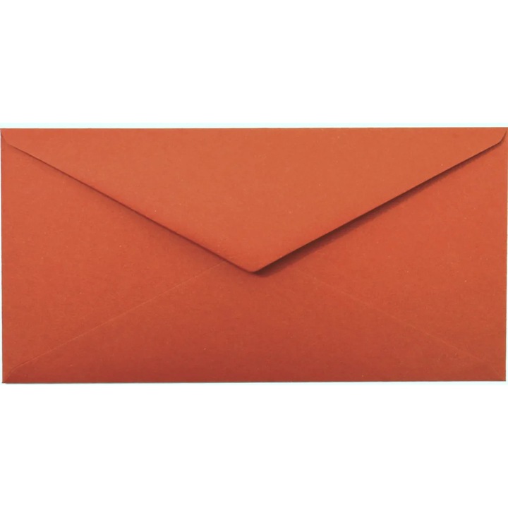 Dekoratív borítékkészlet négyzet alakú színekben, Netuno, Materica, DL, 110x220mm, Nedves ragasztás, V-típusú, 120g/m2, Papír, Piros, 25 db