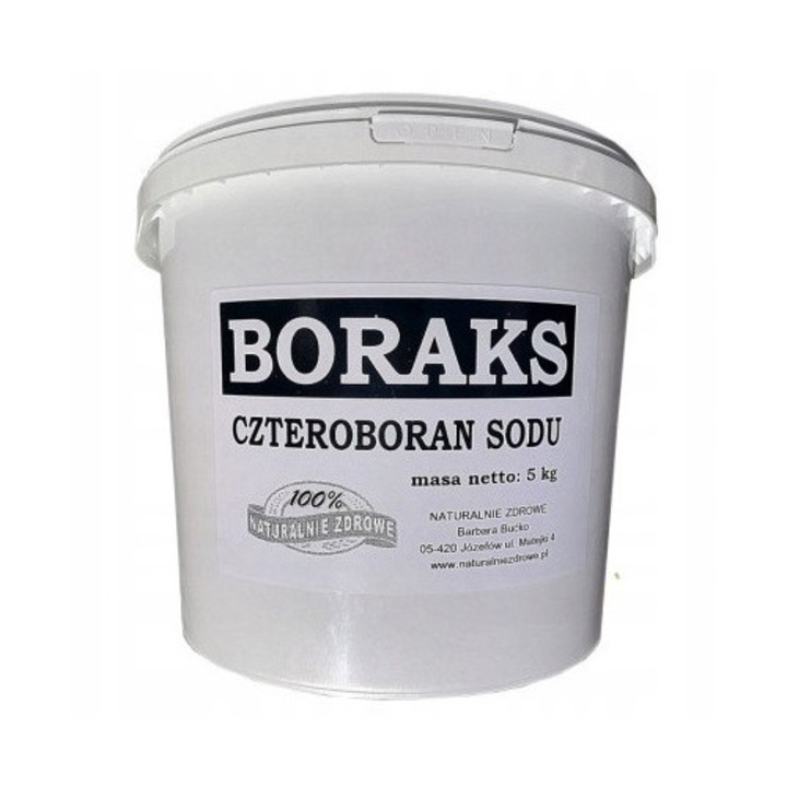 Borax 5kg, Naturalnie Zdrowe, 99,9% puritate, utilizari multiple