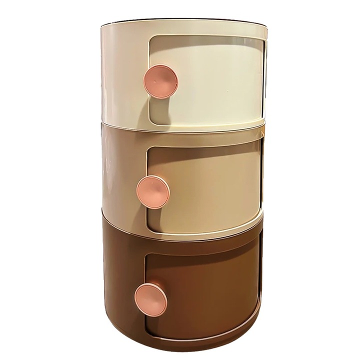 Noptiera, design compact, spatiu de stocare generos, plastic ABS