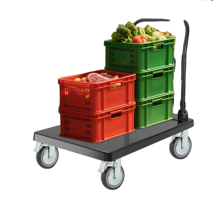 Roti pivotante, 200mm, capacitate 250kg, set de 4 piese, materiale durabile