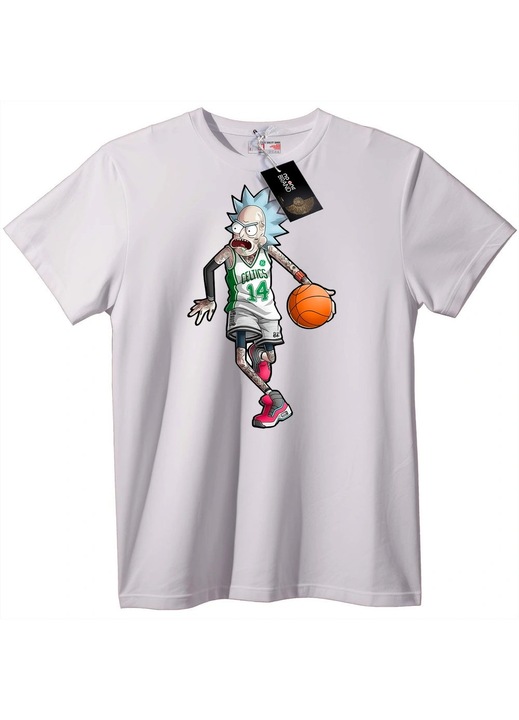 Tricou Rick Celtics Baschet, Alb