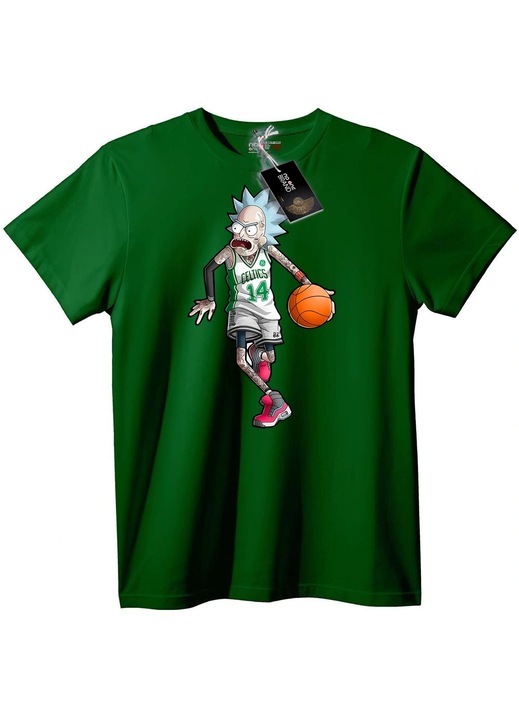 Tricou Rick Celtics Baschet, Verde englez