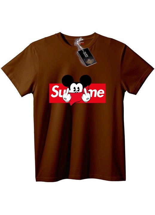 Supreme Mickey Mouse T-shirt, Maro, 3XL