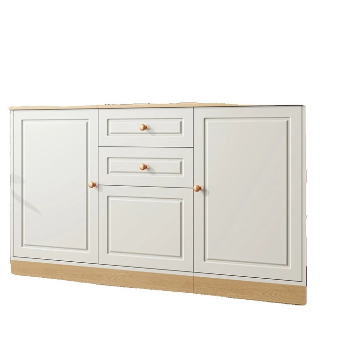 Kényelmes, modern design, 3 ajtó, 2 fiók, fehér, kompakt méretek
