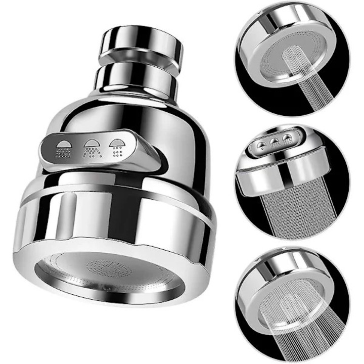 Cap de duza pentru robinet de bucatarie, 360° rotativ, 3 moduri de spray, economisire apa, 22-24mm