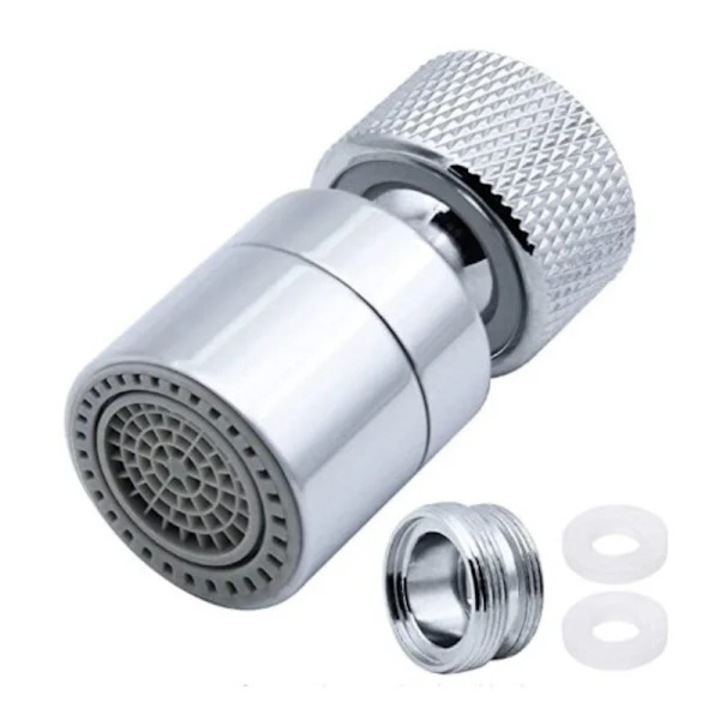 Filtru de spuma pentru robinet din alama cu adaptor, 2 moduri de flux, compatibil cu robinete M22 si M24