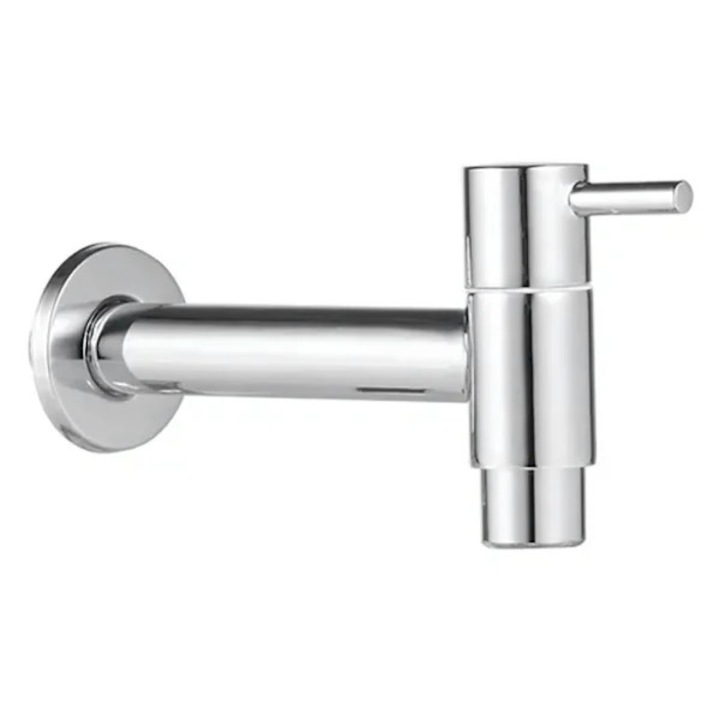 Baterie sanitara pentru masina de spalat, inox, montare pe perete, 15x8cm, iesire apa moale
