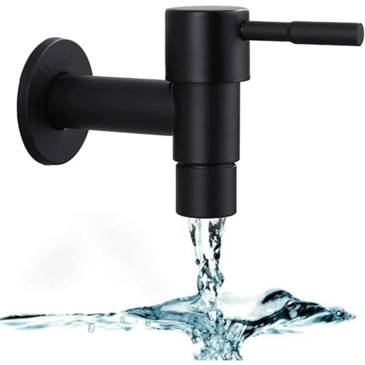 Csaptelep, inox, fekete