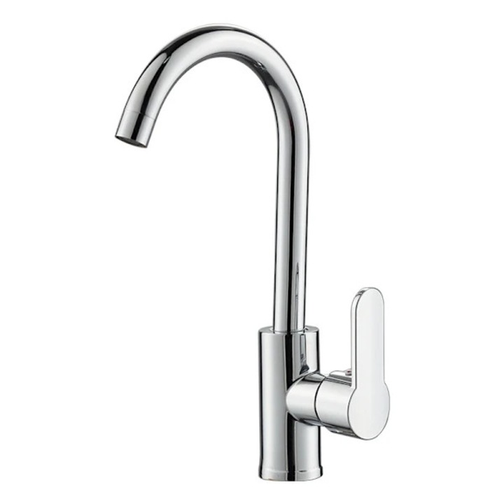 Baterie sanitara pentru bucatarie, set pentru chiuveta, rotire 360°, cu apa calda si rece, dimensiune deschidere 31-42mm