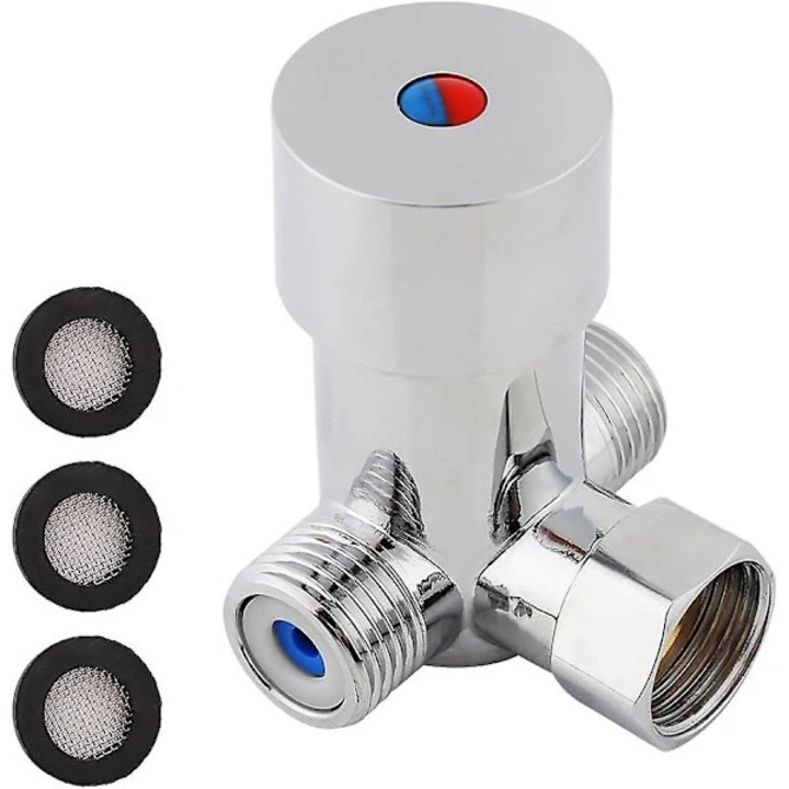 Termosztatikus csaptelep hideg és meleg vízhez, G1/2, sárgarézből