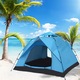 Cort Auto-Deschidere Juksun 200x200x130 cm, 3-4 Persoane, Antivant, Anti-UV, Albastru, Geanta Inclusa