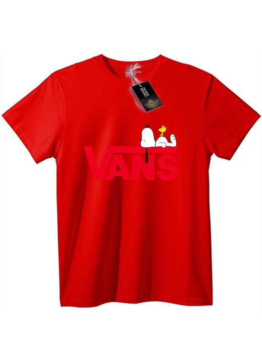 Vans x Snoopy Tricou Desene Animate, Rosu