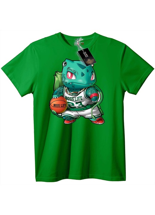 Póló Boss Life Dino Kosárlabda, Zöld