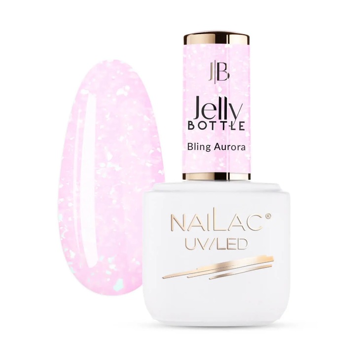Gel de unghii NaiLac, roz, 7 ml
