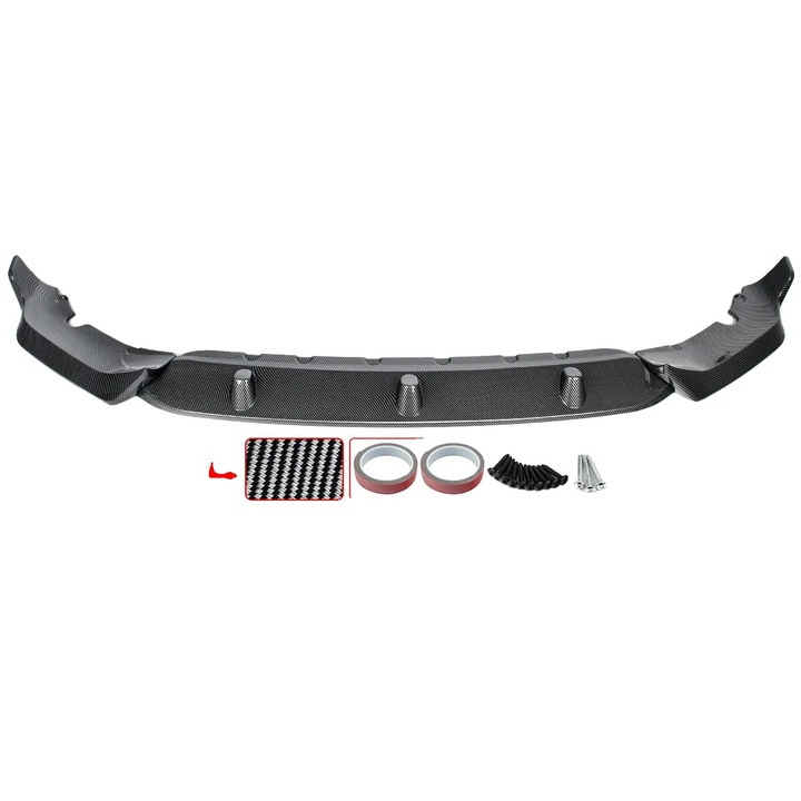 Преден сплитер за BMW X7 G07 M Sport, състезателен стил, карбонов вид, лесен монтаж