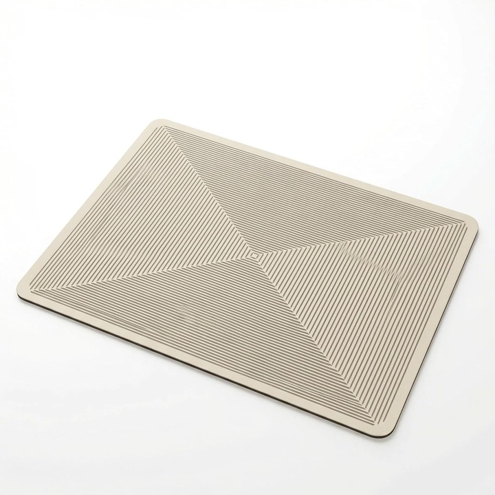 Suport Pentru Uscarea Vaselor Modern, Ultra Absorbant, Diatom, Uscare Rapida, Antiderapant, Usor de Intretinut si Usor de Curatat, Bej cu patratele, Lunniquee®, 40 x 30 cm