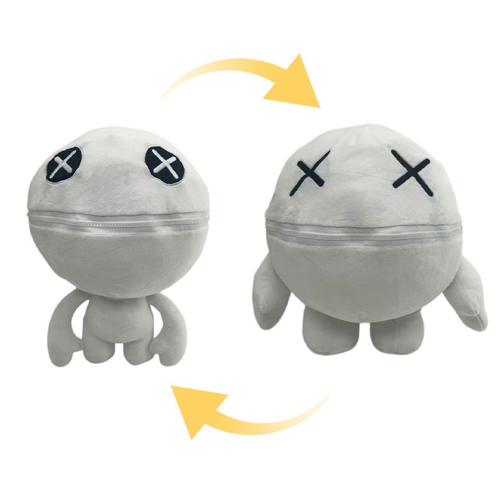 Jucarie de plus, Clovn, Alb, 25cm