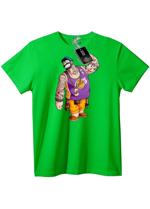 Tricou Lakers Tattoo Gangster, Verde deschis