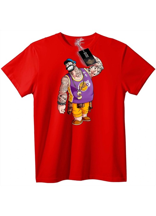 Tricou Lakers Tattoo Gangster, Rosu