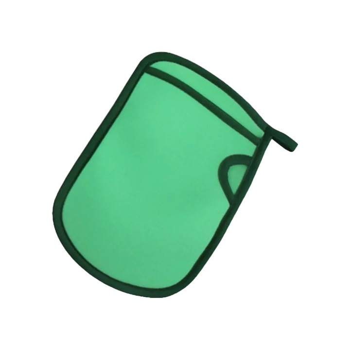 Fürdőszivacs, puha hámlasztó, tartós szivacsanyag, zöld, standard méret