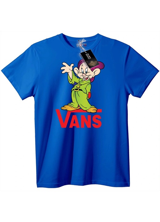 Tricou Vans cu desen animat, Albastru