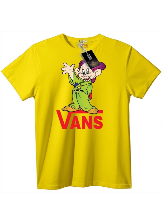 Tricou Vans cu desen animat, Galben