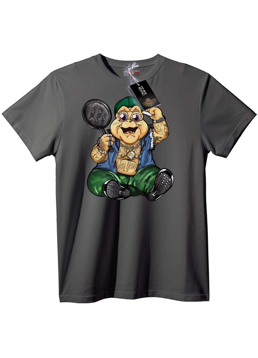 Tricou Broasca Detectiv, Gri