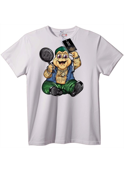 Tricou Broasca Detectiv, Alb