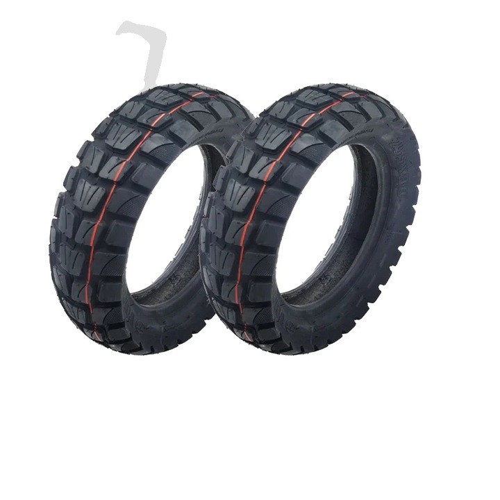 Set 2 anvelope offroad, design tubeless, rezistente la pene, 10x3in