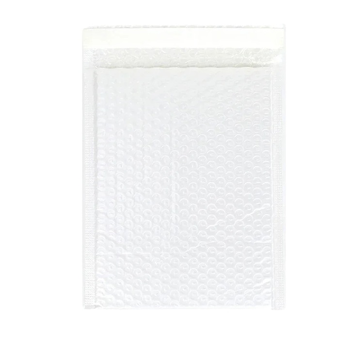 Plicuri cu bule, autoadezive, impermeabile, set 10 bucati, alb, 11x15cm