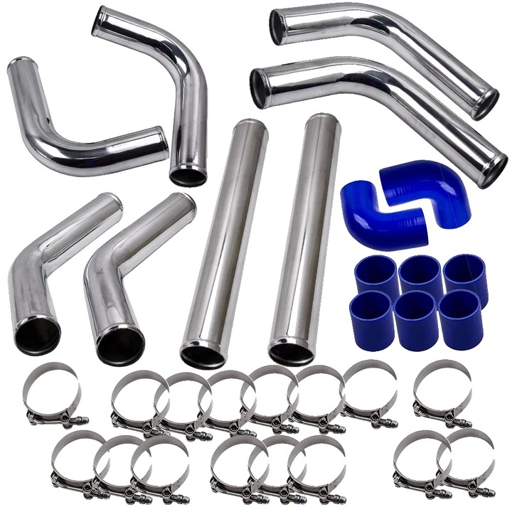 Kit tevi intercooler, aluminiu 6061, 2.5 inch, 55x43x16cm