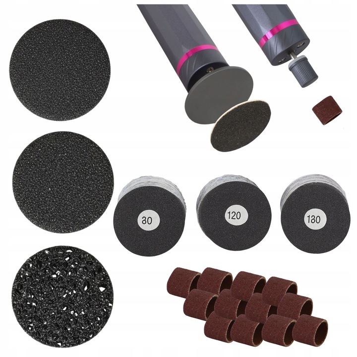 WOBELL reszelő korongok sarokreszelőhöz, 40 darab, különböző szemcseméret