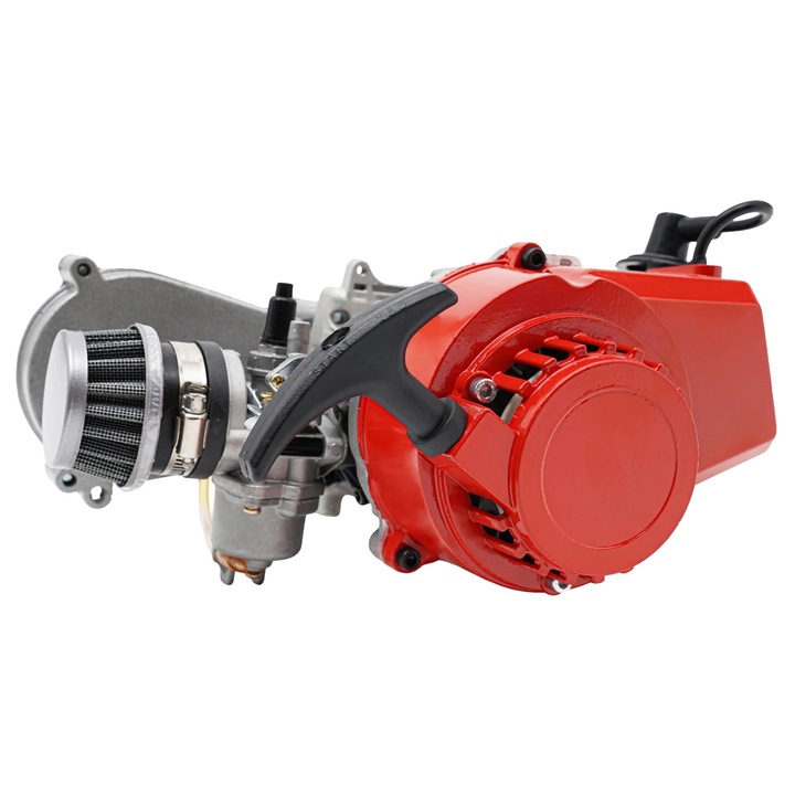 Motor pe benzina 2-timpi, performanta ridicata, compatibilitate versatila, rosu