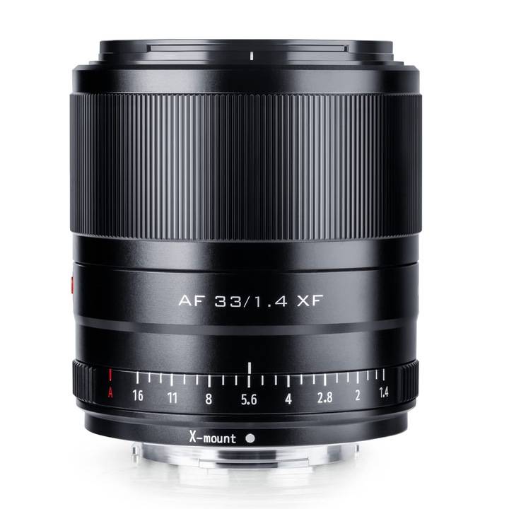 Obiectiv VILTROX 33mm F1.4 STM XF - Obiectiv portret APS-C cu focalizare automata fixa, diafragma mare compacta pentru camere foto mirrorless Fujifilm Fuji 33mm X-Mount X-T3, X-H1, X20, X-T30, X-T20, X-T100, X-Pro2