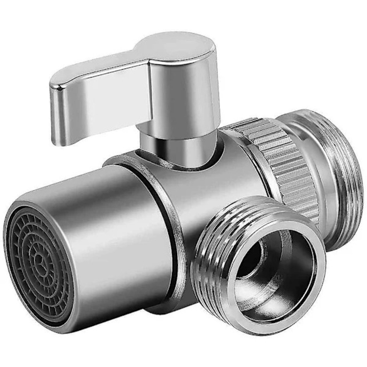 Separator robinet din alama, 5.4x2.2x2.2cm, cu aerator, pentru chiuveta sau baie