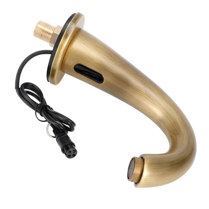 Robinet cu senzor, cupru, G1/2, economisire apa, 17.5cm, set complet