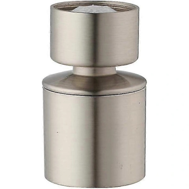 Cap de spray pentru robinet, 55/64 inch-27UNS, din alama solida cu finisaj nichel periat, 2 moduri de curgere, rotativ 360°