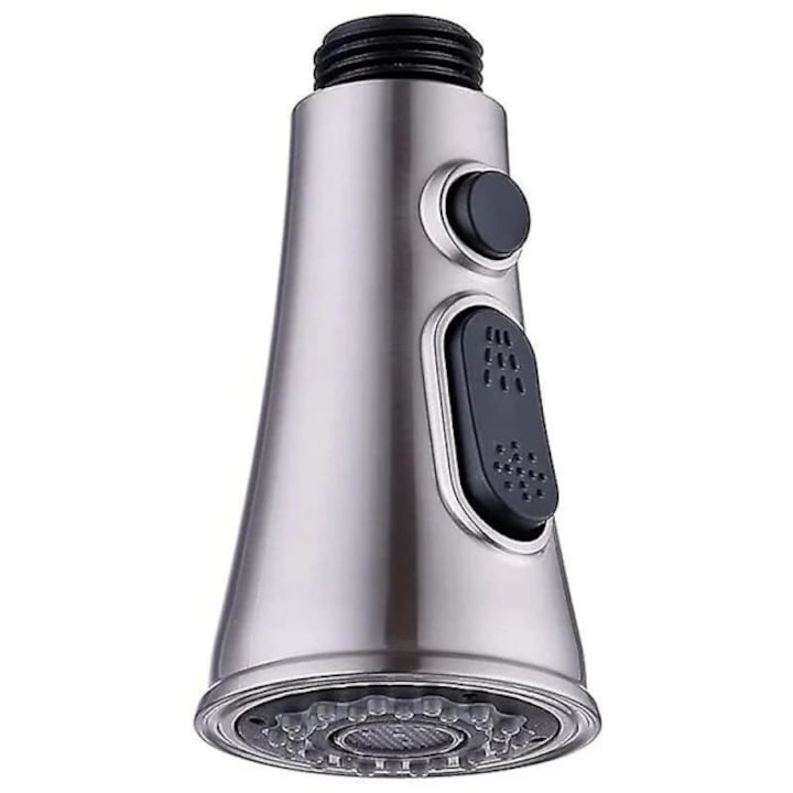 Cap de dus pentru baterie de bucatarie, 2 moduri, crom, 28x51.8x82.2mm