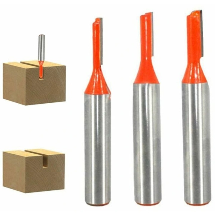 Set 3 freze din carbura de tungsten pentru prelucrarea lemnului, 3mm/4mm/5mm