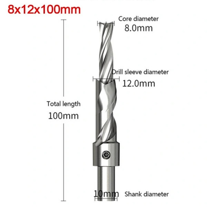 Set burghie pentru lemn 3mm-8mm, 10mm, 8x12x100mm