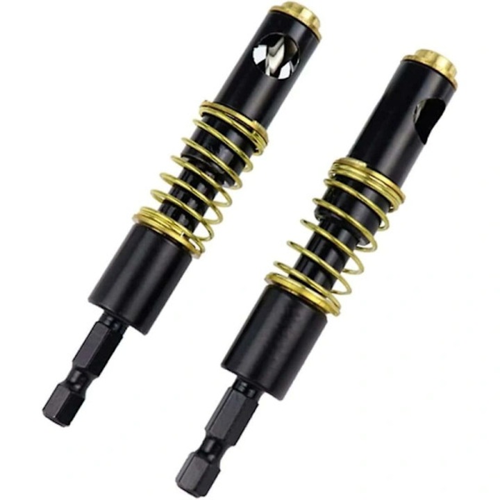 Set de burghie pentru balamale 5mm si 1/4 inch, metal, negru, 11x9x1.5cm