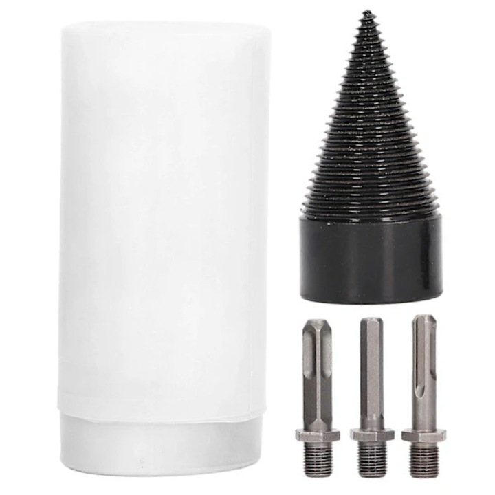 Set burghie pentru despicat lemn, 3 bucati, carbon, 45mm